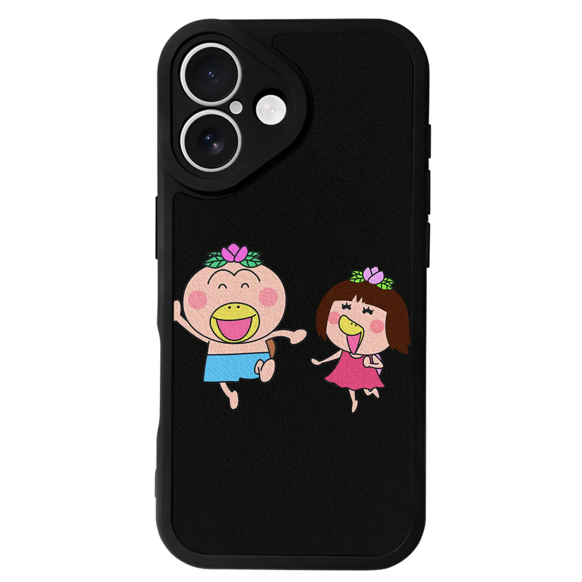 はなかっぱ グッズ,ももかっぱちゃん - IPhone 16シリーズ対応 ・ シリコンスマホケース ・ レザー調 ・ 高精度フィット ・ 耐衝撃 ・ ワイヤレス充電対応 ・ 精密カット